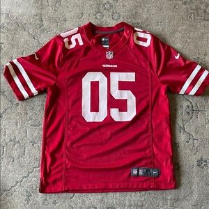 Nike 49ers Red Football Jersey with White Numbers
